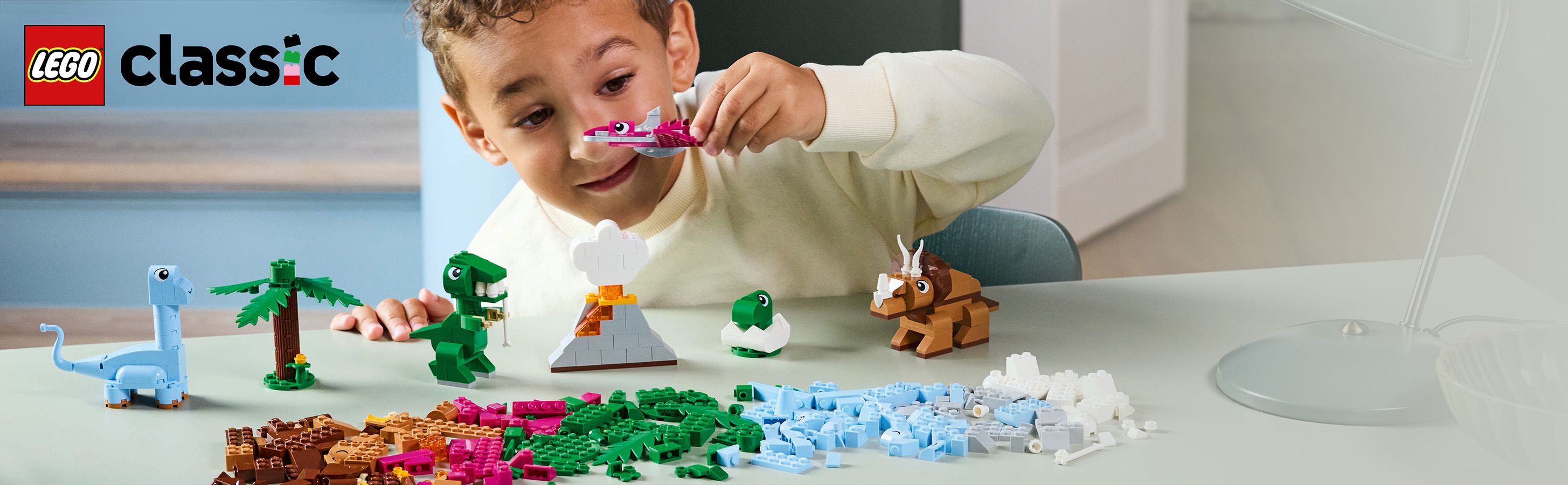 Stavebnice s&nbsp;dinosaury na&nbsp;stavění a&nbsp;hraní